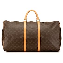 Louis Vuitton-Louis Vuitton Monogram Keepall 60 Boston Bag-Brown