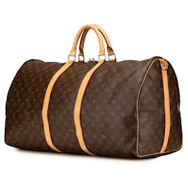 Louis Vuitton-Louis Vuitton Monogram Keepall 60 Boston Bag-Brown