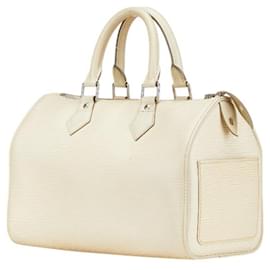 Louis Vuitton-Louis Vuitton Epi Speedy 25 Handbag-Eggshell