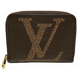 Louis Vuitton-Louis Vuitton Monogram Giant Zippy Coin Purse-Brown