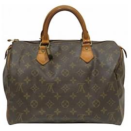 Louis Vuitton-Louis Vuitton Monogram Speedy 30 Handbag-Brown