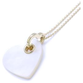 Tiffany & Co-Tiffany Heart Necklace in 18K Yellow Gold with Mother of Pearl-Yellow