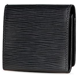 Louis Vuitton-Louis Vuitton Epi Envelope Cult Visit Card Case-Black