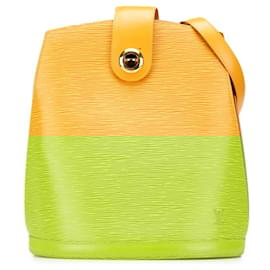 Louis Vuitton-Louis Vuitton Epi Cluny Handbag-Yellow