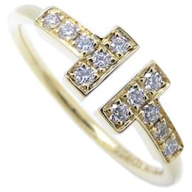 Tiffany & Co-Tiffany & Co. 18K Yellow Gold Diamond Band Ring-Yellow