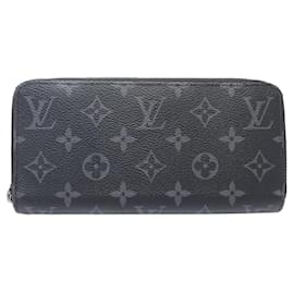 Louis Vuitton-Louis Vuitton Monogram Eclipse Long Wallet-Black,Monogram