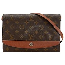 Louis Vuitton-Louis Vuitton Monogram Bordeaux 24 Shoulder Bag-Brown