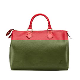 Louis Vuitton-Louis Vuitton Epi Speedy 30 Handbag-Red
