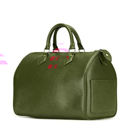 Louis Vuitton-Louis Vuitton Epi Speedy 30 Handbag-Red