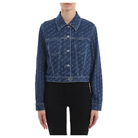 Stella Mc Cartney-Stella Mc Cartney Monogram Denim Jacket-Navy blue