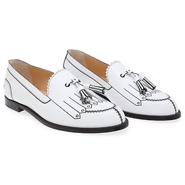 Christian Louboutin Trompinetta Loafers 38.5 White