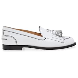 Christian Louboutin-Christian Louboutin Trompinetta Loafers 38.5-White