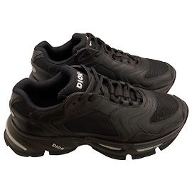 Baskets en cuir noir Dior CD1 LT 39 Noir