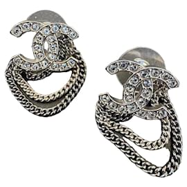 Chanel-Chanel earrings-Silvery