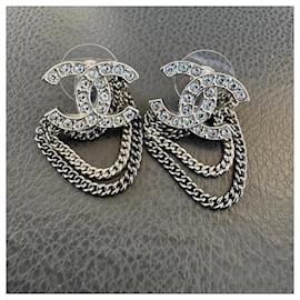 Chanel-Chanel earrings-Silvery
