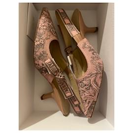 Dior-Dior 38 Slingback Pumps -Pink