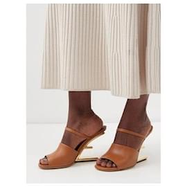 Fendi-Fendi First 38 Mules-Brown