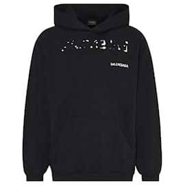 Balenciaga-Balenciaga M hoodie sweater-Black