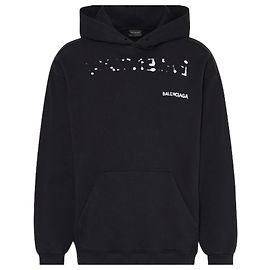 Balenciaga M Kapuzenpullover Schwarz