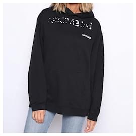 Balenciaga-Balenciaga M hoodie sweater-Black