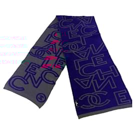 Chanel-Chanel scarf-Navy blue