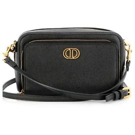 Borsa Dior Caro in pelle caviar nera Nero