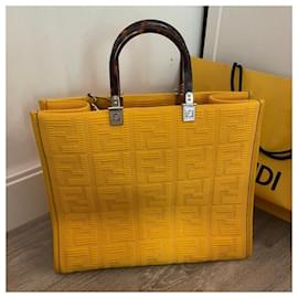 Fendi-Fendi sunshine tote bag-Yellow