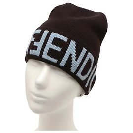 Gorro Fendi Marrom de Lã Marrom