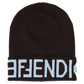 Fendi-Fendi S Beanie-Brown