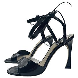 DIOR patent leather gladiator sandals 38 Black