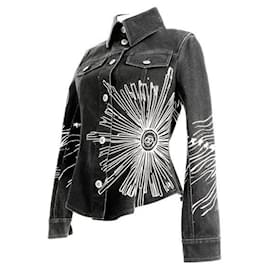 Chanel-Chanel Denim Anthracite Jacket -Grey
