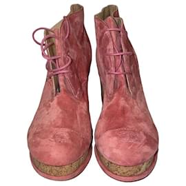 Chanel-Chanel 40 ankle boots -Pink