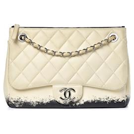 Chanel-Chanel Vintage Jumbo Timeless Bag -Beige