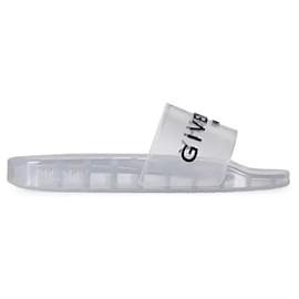 Givenchy Transparent Rubber Mules Grey Size 37 Grey