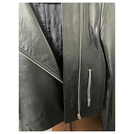 Céline-Celine leather perfecto jacket-Black