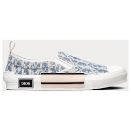 Dior-Dior Kasuri Jacquard B23 slip-on sneakers 38-Blue