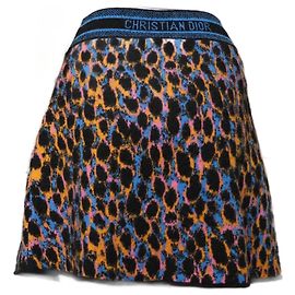 Saia de leopardo Dior 38 Outro