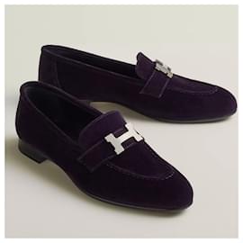 Hermès-Hermès loafers Paris model 37.5-Purple