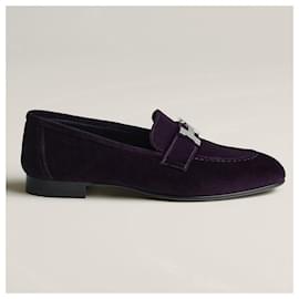 Hermès-Hermès loafers Paris model 37.5-Purple