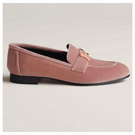 Hermès-Hermès loafers Paris model 37.5-Pink