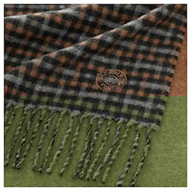 Hermès-Hermès monogrammed scarf-Brown