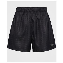 Prada black nylon shorts 38 Black