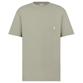 Dior-Dior oversized CD diamond t-shirt S-Beige