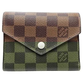 Louis Vuitton-Louis Vuitton Damier Tri-fold Wallet-Pink,Damier ebene
