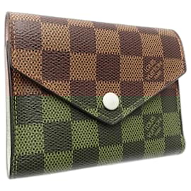 Louis Vuitton-Louis Vuitton Damier Tri-fold Wallet-Pink,Damier ebene