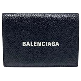 Balenciaga-Balenciaga Compact Wallet 594312-Black