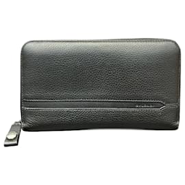 Bulgari-Bvlgari Octo 36968 Round Zip Long Wallet for Men-Black