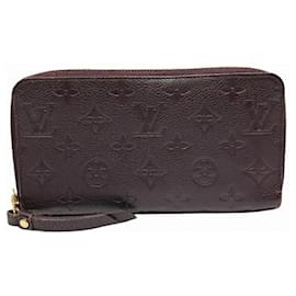 Louis Vuitton-Louis Vuitton Monogram Empreinte Long Wallet-Other,Purple