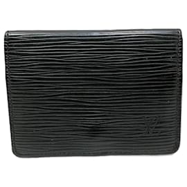 Louis Vuitton-Louis Vuitton Epi Envelope Carte de Visite Business Card Holder-Black