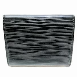 Louis Vuitton-Louis Vuitton Epi Envelope Carte de Visite Business Card Holder-Black
